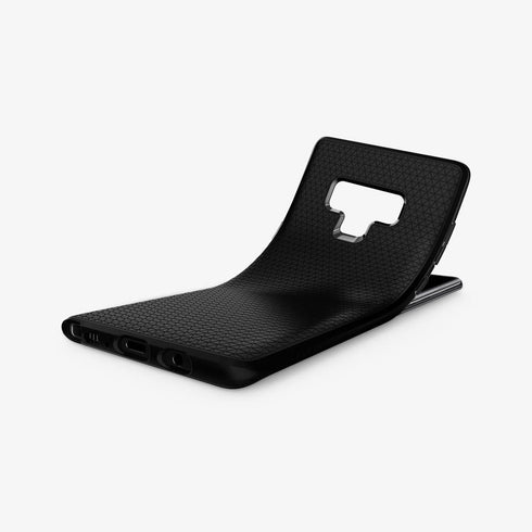 599CS24580 - Galaxy Note 9 Liquid Air Case in black showing the back